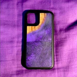Purple black Carved brand iPhone 11 Pro phone case